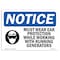 Signmission OSHA Sign, Must Wear Ear Protection While With Symbol, 14in X 10in Aluminum, 14" W, 10" H, Landscape OS-NS-A-1014-L-14291 - alternate 1